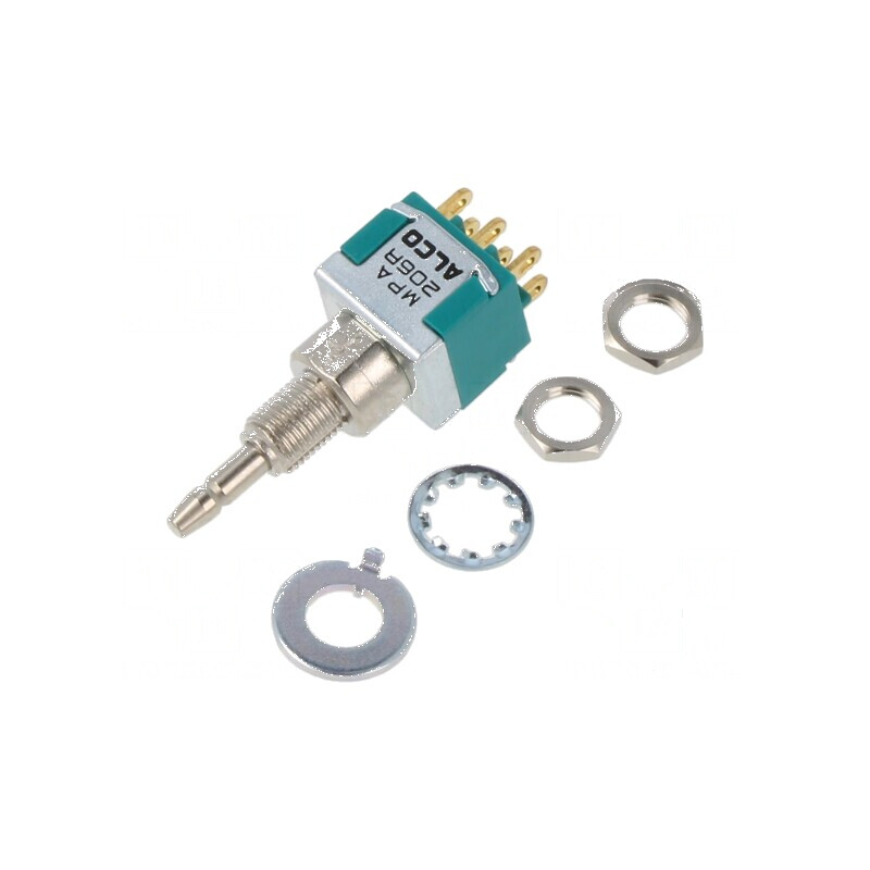 Comutator acţionat prin apăsare Poz 2 DPDT 3A/250VAC ON-(ON) | Electronic-mag.ro | Componente Electronice