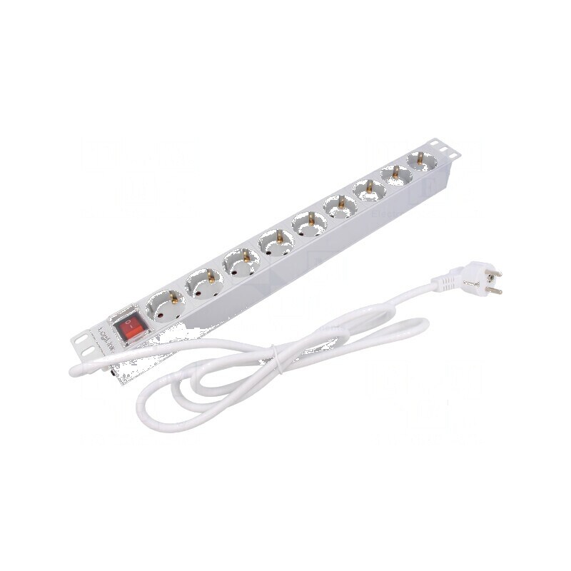 Prelungitor cu prize: protecţie la supratensiune - 9 prize 16A | Electronic-mag.ro | Componente Electronice