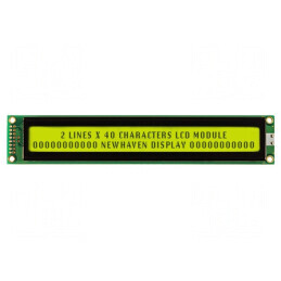 Afişaj LCD STN 40x2 galben-verde LED | Electronic-mag.ro | Componente Electronice