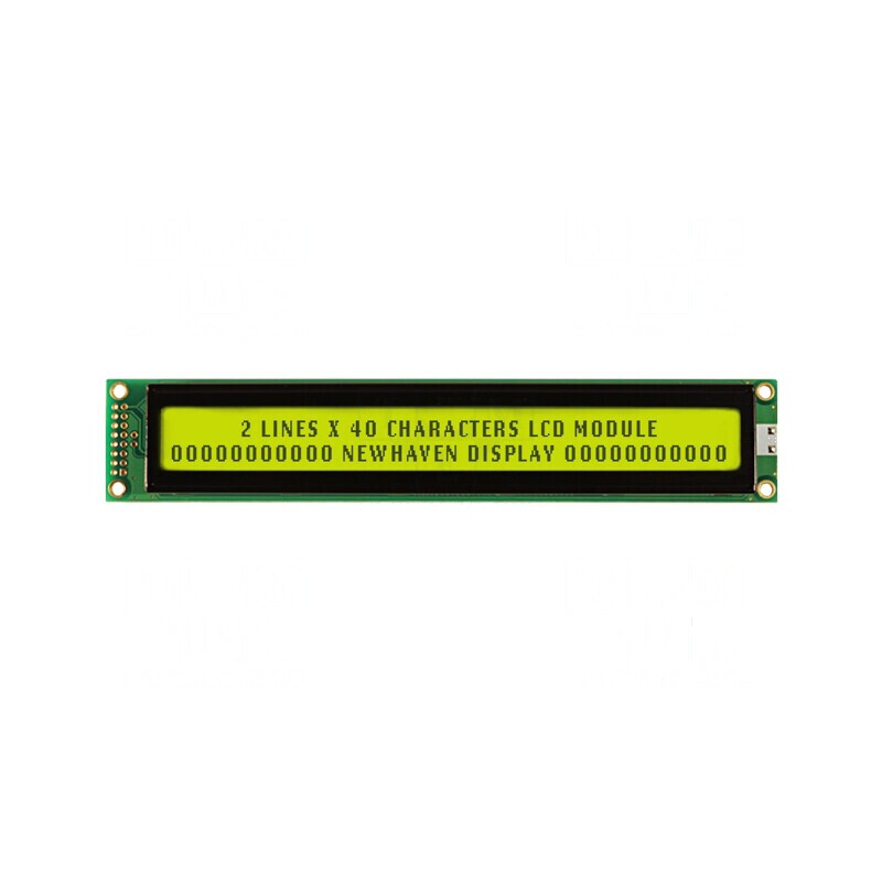 Afişaj LCD STN 40x2 galben-verde LED | Electronic-mag.ro | Componente Electronice