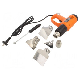Pistol electric cu aer cald 2kW 300l/min EU: Pistol electric cu aer cald 2kW 300l/min EU | Electronic-mag.ro | Componente Electronice