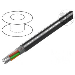 Cablu ecranat 6x20AWG, PVC crom 300V | Electronic-mag.ro | Componente Electronice