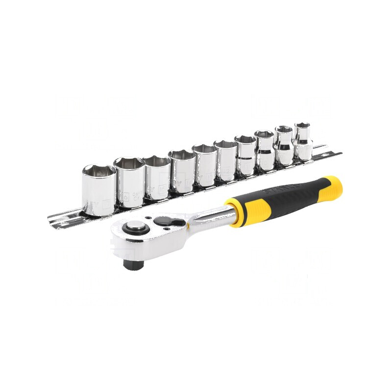Set chei tubulare 6-puncte 3/8, 11 buc. - Set chei tubulare 6-puncte 3/8, 11 piese | Electronic-mag.ro | Componente Electronice