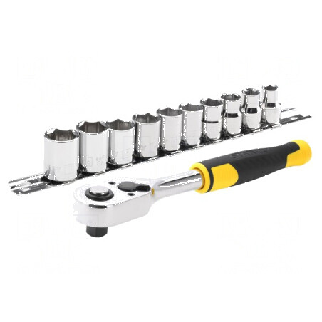 Set chei tubulare 6-puncte 3/8, 11 buc. - Set chei tubulare 6-puncte 3/8, 11 piese | Electronic-mag.ro | Componente Electronice