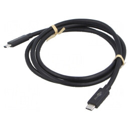 Cablu USB-C negru 1,2m | Electronic-mag.ro | Componente Electronice