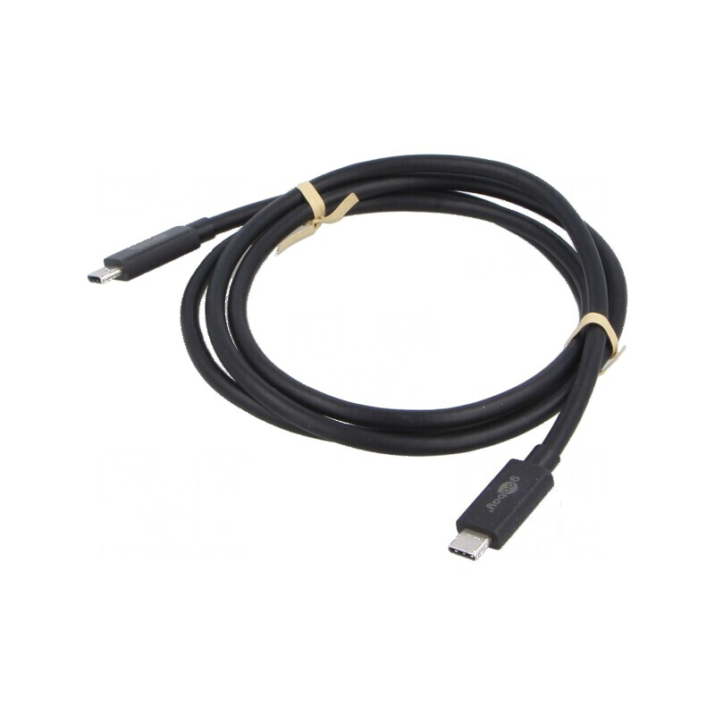Cablu USB-C negru 1,2m | Electronic-mag.ro | Componente Electronice