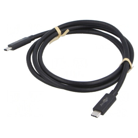 Cablu USB-C negru 1,2m | Electronic-mag.ro | Componente Electronice