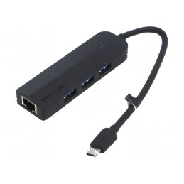 Hub USB USB 3.0 neagră - 5 porturi | Electronic-mag.ro | Componente Electronice