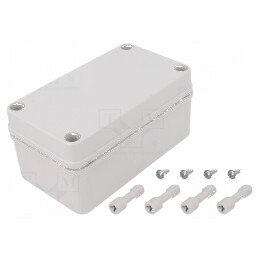 Carcasă universală gri PICCOLO - dimensiuni standard | Electronic-mag.ro | Componente Electronice