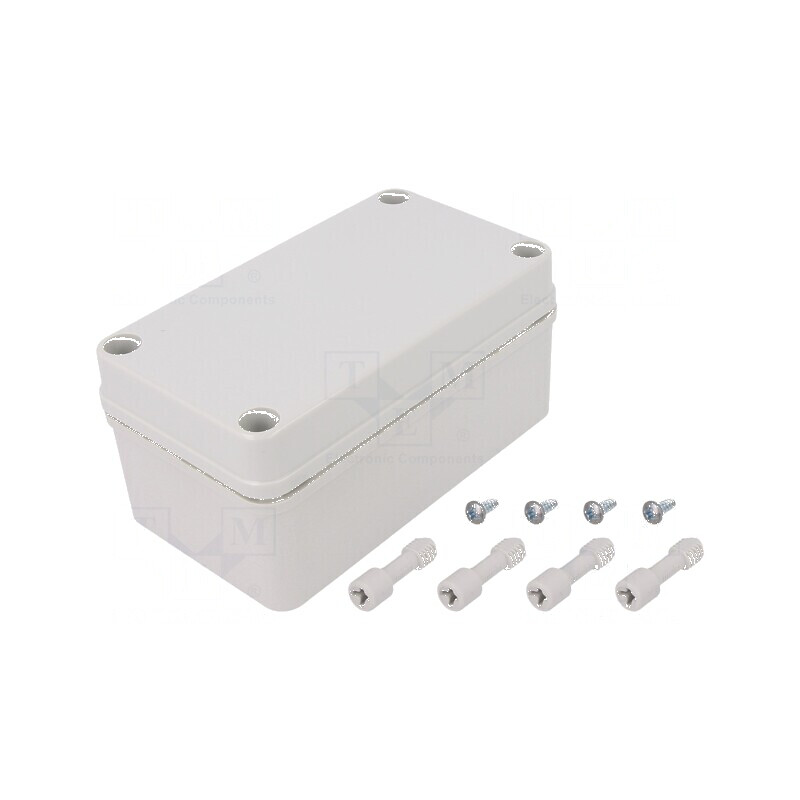 Carcasă universală gri PICCOLO - dimensiuni standard | Electronic-mag.ro | Componente Electronice