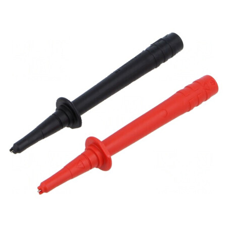 Kit de sonde de măsură 10A 1kV negru şi roşu - Contacte: alamă | Electronic-mag.ro | Componente Electronice