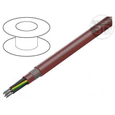 Cablu silicon maro-roșu 7G2,5mm2 | Electronic-mag.ro | Componente Electronice