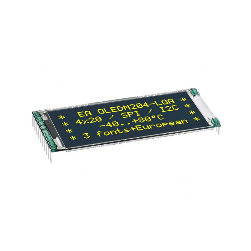 Afișaj OLED alfanumeric galben | Electronic-mag.ro | Componente Electronice