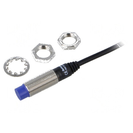 Senzor inductiv OUT: NO 0-8mm 10-30VDC M12 - Conexiune cablu 2m | Electronic-mag.ro | Componente Electronice
