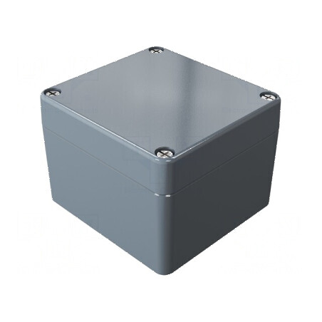 Carcasă universală din aluminiu gri închis | Electronic-mag.ro | Componente Electronice