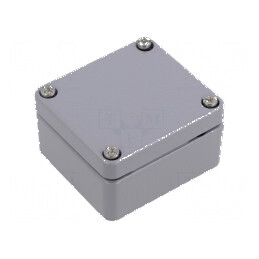 Carcasă universală aluminiu gri IP66 | Electronic-mag.ro | Componente Electronice