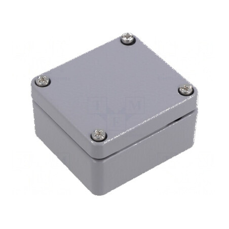 Carcasă universală aluminiu gri IP66 | Electronic-mag.ro | Componente Electronice