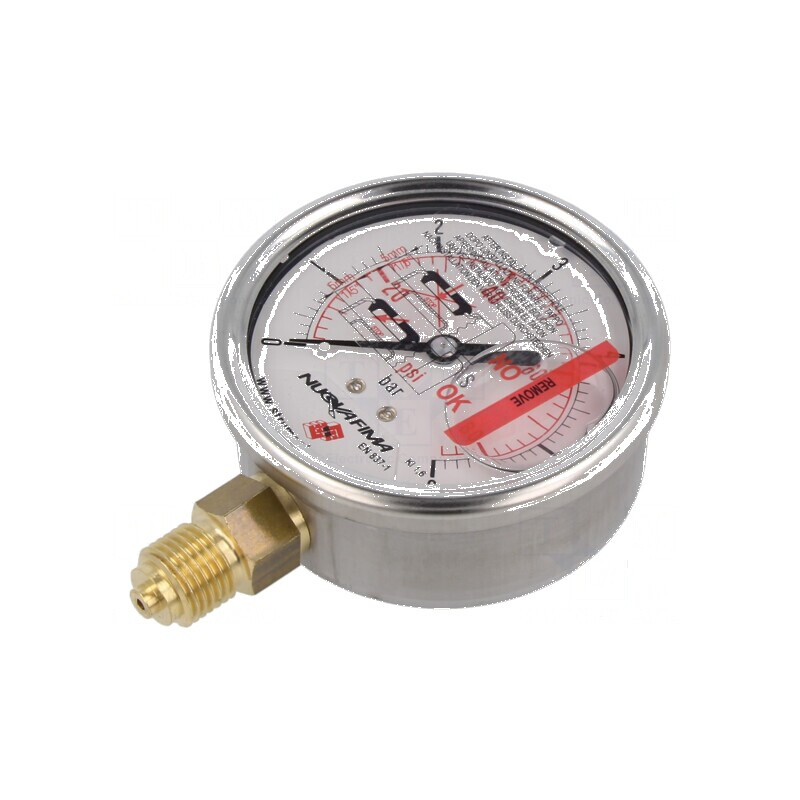 Manometru cu glicerină 0-6 bar | Electronic-mag.ro | Componente Electronice