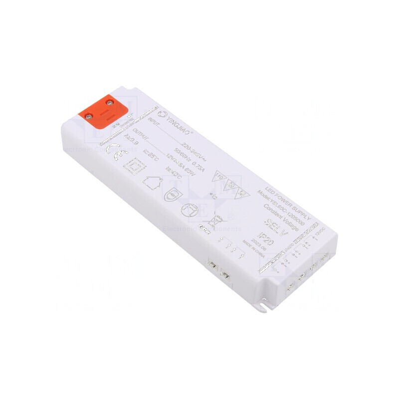 Alimentator pulsatoriu LED 60W 12VDC 5A IP20 | Electronic-mag.ro | Componente Electronice