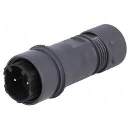 Conector circular mufă tată PIN 2 nichelat | Electronic-mag.ro | Componente Electronice