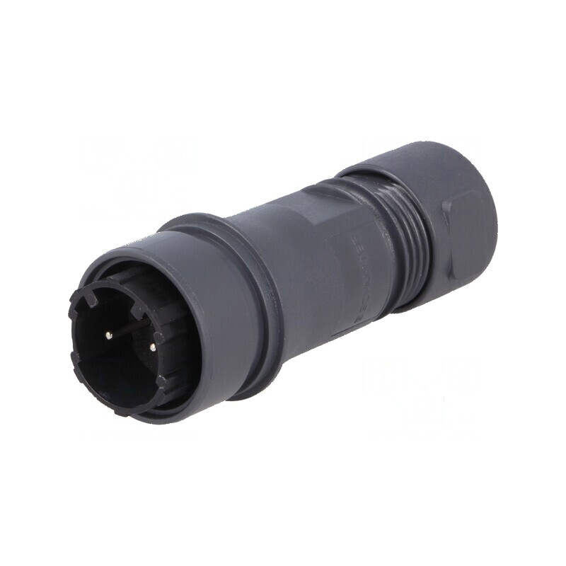 Conector circular mufă tată PIN 2 nichelat | Electronic-mag.ro | Componente Electronice