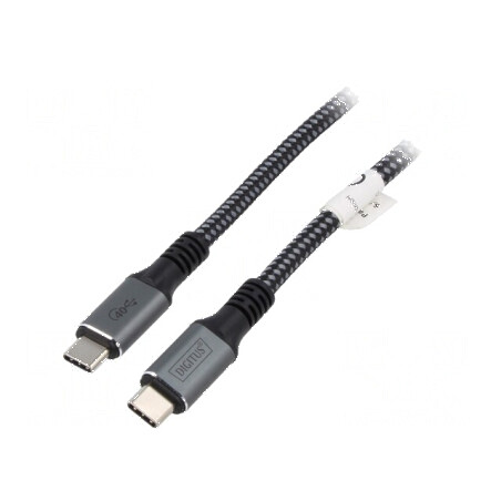 Cablu USB C 3m negru-gri | Electronic-mag.ro | Componente Electronice