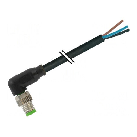 Cablu de conectare M12 PIN: 5 în unghi 5m | Electronic-mag.ro | Componente Electronice