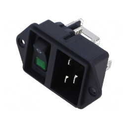 Conector AC IEC 60320 EC11 | Electronic-mag.ro | Componente Electronice