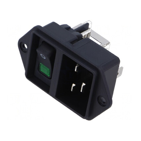 Conector AC IEC 60320 EC11 | Electronic-mag.ro | Componente Electronice