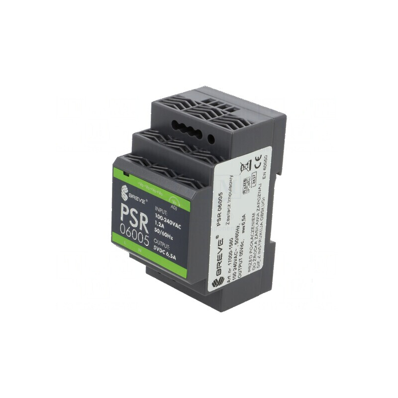 Alimentator pulsatoriu pentru şină DIN 32,5W 5VDC 6,5A IP20 | Electronic-mag.ro | Componente Electronice