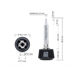 Vârf trunchi de con longlife  | Electronic-mag.ro | Componente Electronice