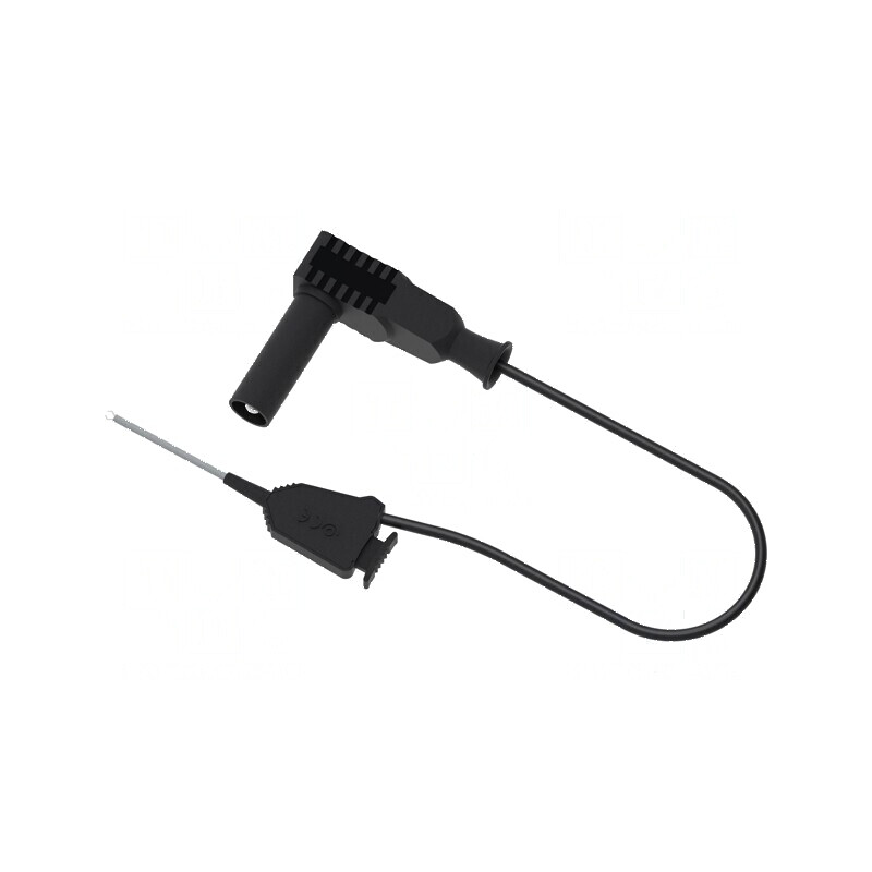 Cablu de măsurare 60VDC 30VAC 1A - 0.5m negru | Electronic-mag.ro | Componente Electronice
