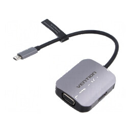 Adaptor HDMI USB C VGA 0,15m | Electronic-mag.ro | Componente Electronice