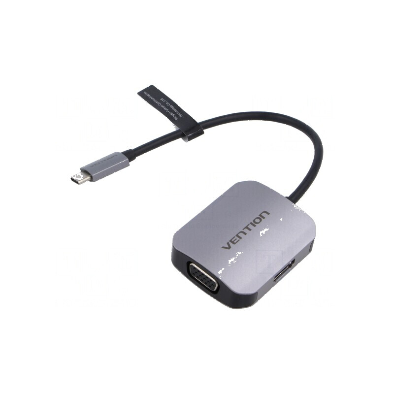 Adaptor HDMI USB C VGA 0,15m | Electronic-mag.ro | Componente Electronice
