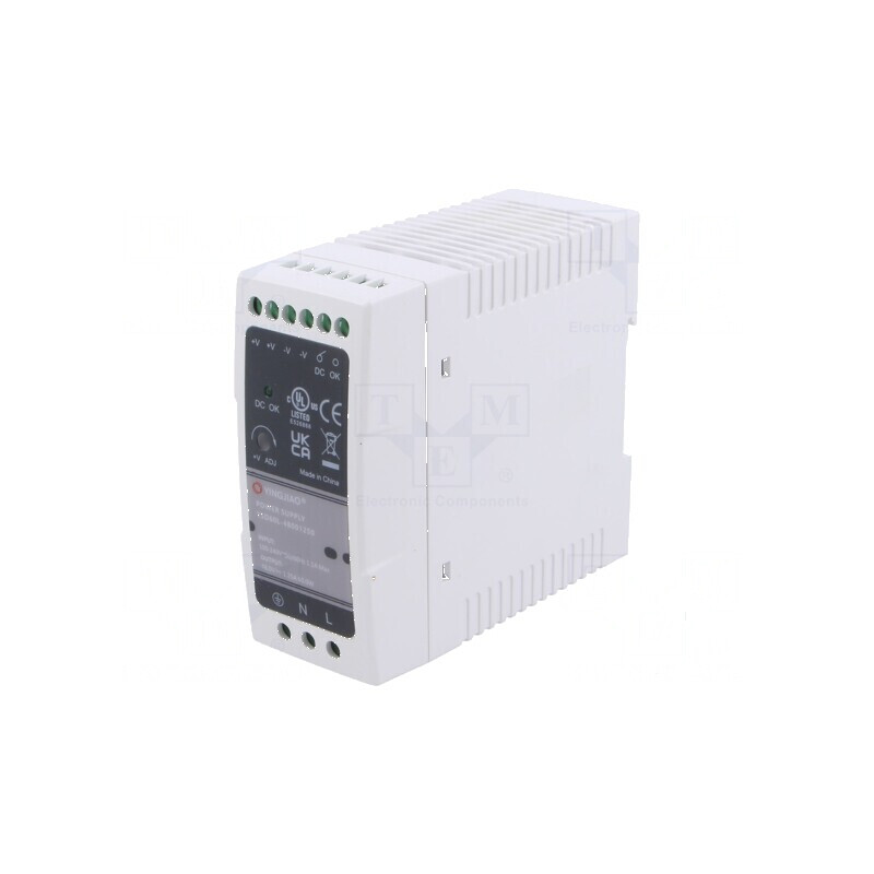 Alimentator pulsatoriu DIN 60W 48VDC 1,25A - OUT 1 - Alimentator pulsatoriu 48V 60W | Electronic-mag.ro | Componente Electronice