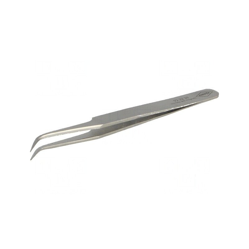 Pensetă pt. lucrări de precizie 120mm Vârf curbat | Electronic-mag.ro | Componente Electronice
