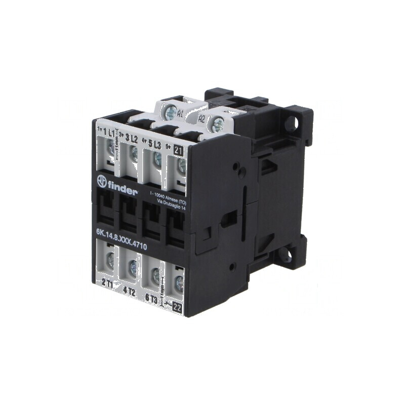 Contactor 4-polar NC NO x3 24VAC 10A DIN 6K | Electronic-mag.ro | Componente Electronice