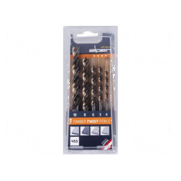 Set de burghie pentru lemn și oțel rapid - 5 buc. | Electronic-mag.ro | Componente Electronice