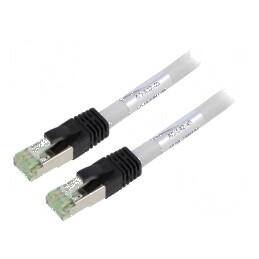 Patch cord S/FTP Cat 8.1 7,5m gri | Electronic-mag.ro | Componente Electronice