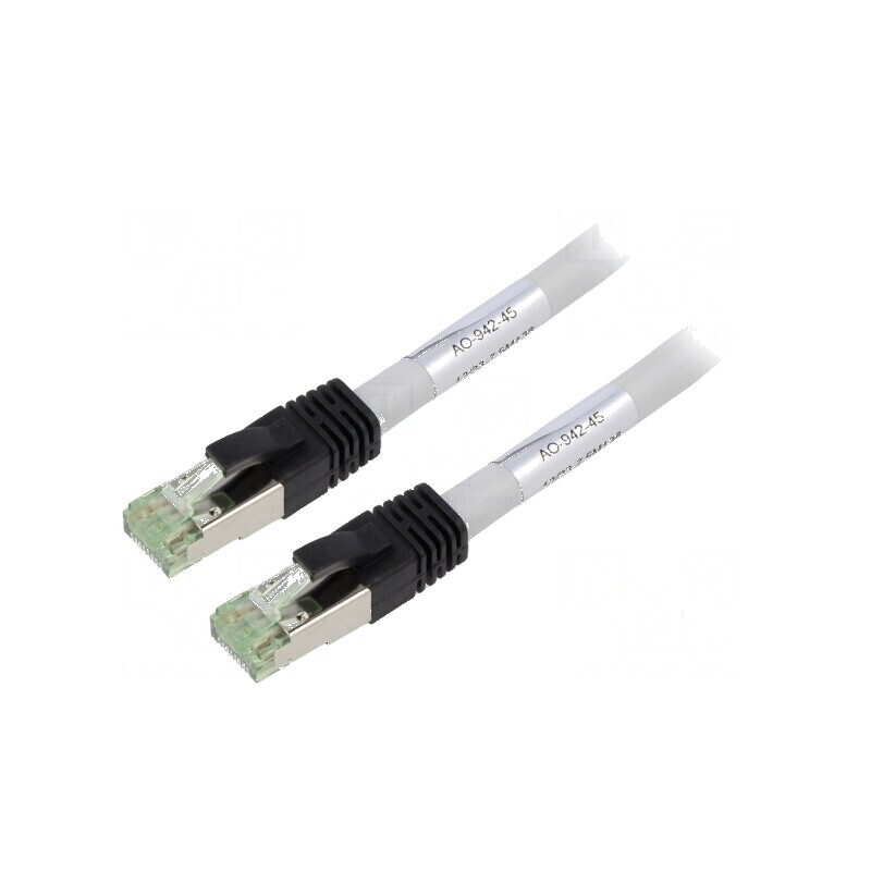 Patch cord S/FTP Cat 8.1 7,5m gri | Electronic-mag.ro | Componente Electronice