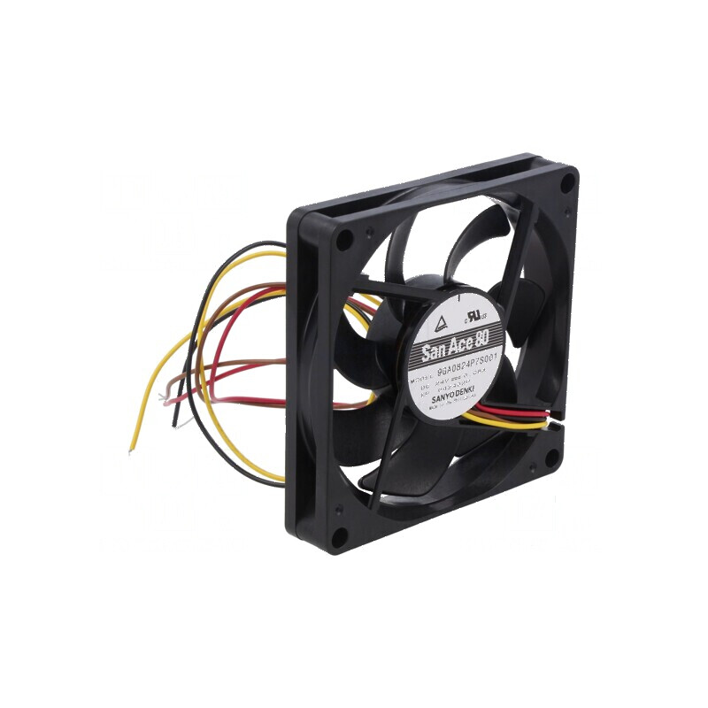 Ventilator axial DC 24VDC 80x80x15mm 70,8m3/h 37dBA - bilă: Ventilator axial DC 24VDC 80x80x15mm | Electronic-mag.ro | Componente Electronice