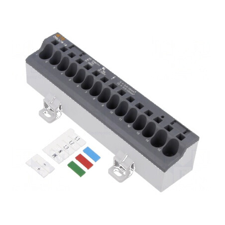Bloc de distribuţie pentru şină DIN Entrelec | Electronic-mag.ro | Componente Electronice