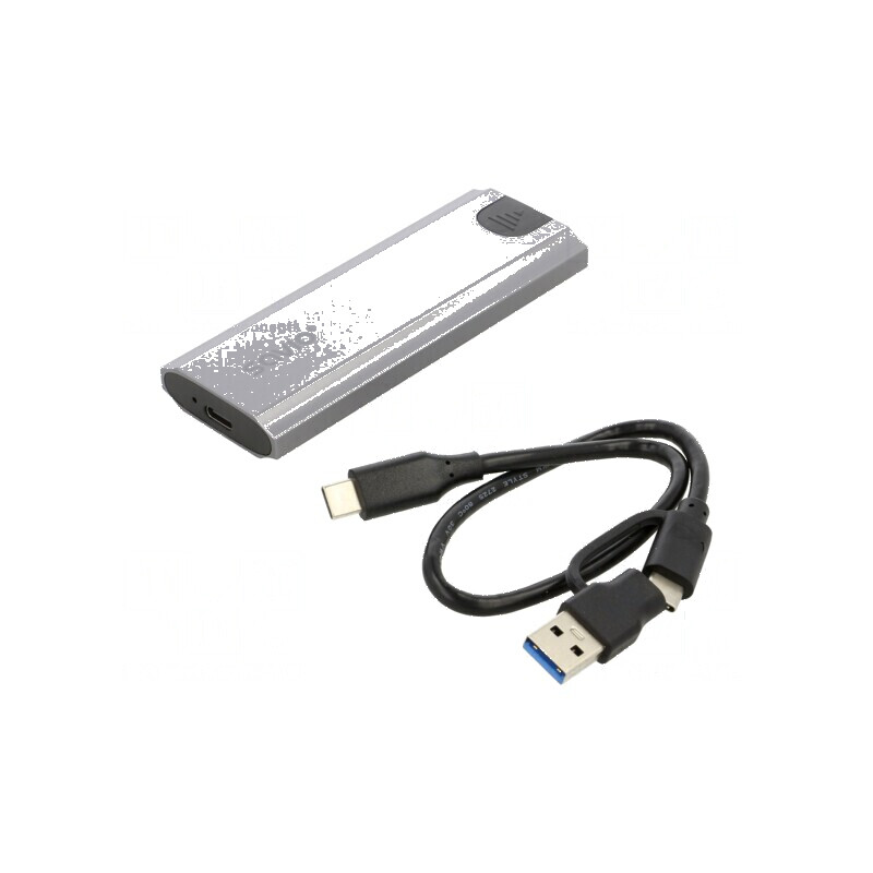 Carcasă hard discuri USB 3.0 M.2 gri | Electronic-mag.ro | Componente Electronice