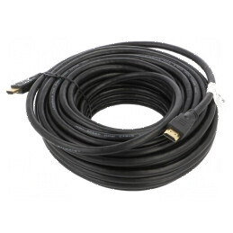 Cablu HDMI 1.4 HDMI mufă PVC 20m negru | Electronic-mag.ro | Componente Electronice