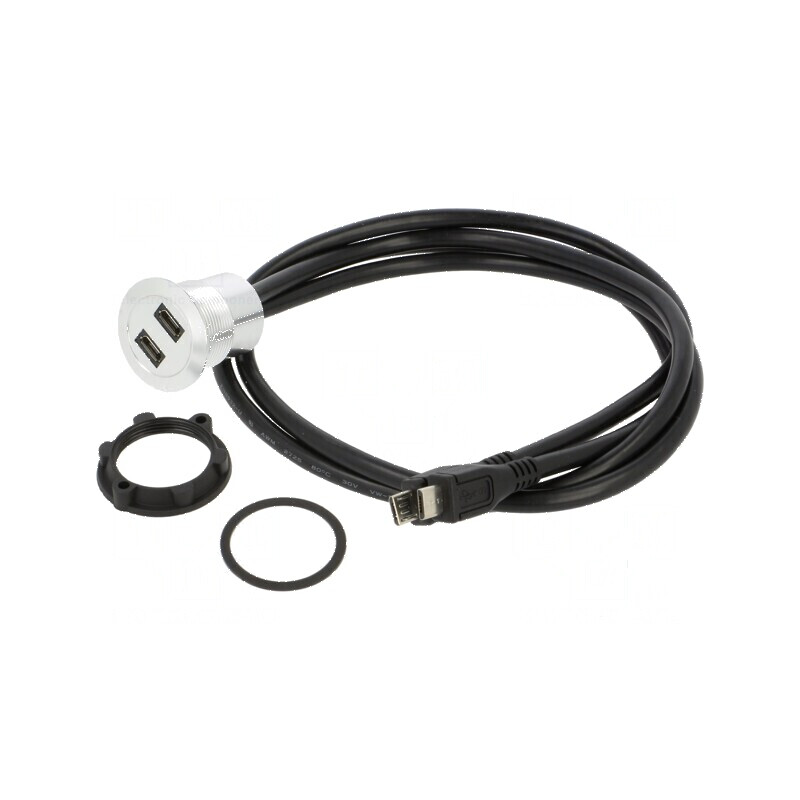 Cablu adaptor USB 2.0 pentru montare pe panou | Electronic-mag.ro | Componente Electronice