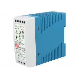 Alimentator pulsatoriu pentru şină DIN 60W 24VDC 2,5A OUT: 1 - Alimentator pulsatoriu 24VDC 60W | Electronic-mag.ro | Componente Electronice
