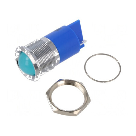 Lampă de control LED albastră Ø22mm IP67 Q22 | Electronic-mag.ro | Componente Electronice