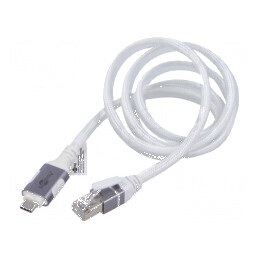 Cablu USB 3.1 RJ45 USB-C 1m alb | Electronic-mag.ro | Componente Electronice