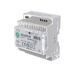 Alimentator pulsatoriu DIN 60W 48VDC 1,25A | Electronic-mag.ro | Componente Electronice