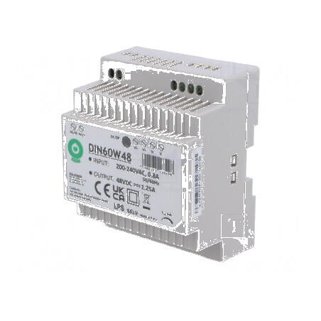 Alimentator pulsatoriu DIN 60W 48VDC 1,25A | Electronic-mag.ro | Componente Electronice